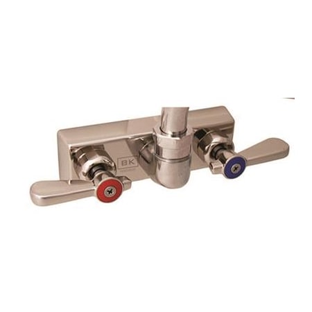 Bk Resources Evolution 4" C/C Splash Mount Stainless Steel Faucet less, Body Only EVO-4SM-XX